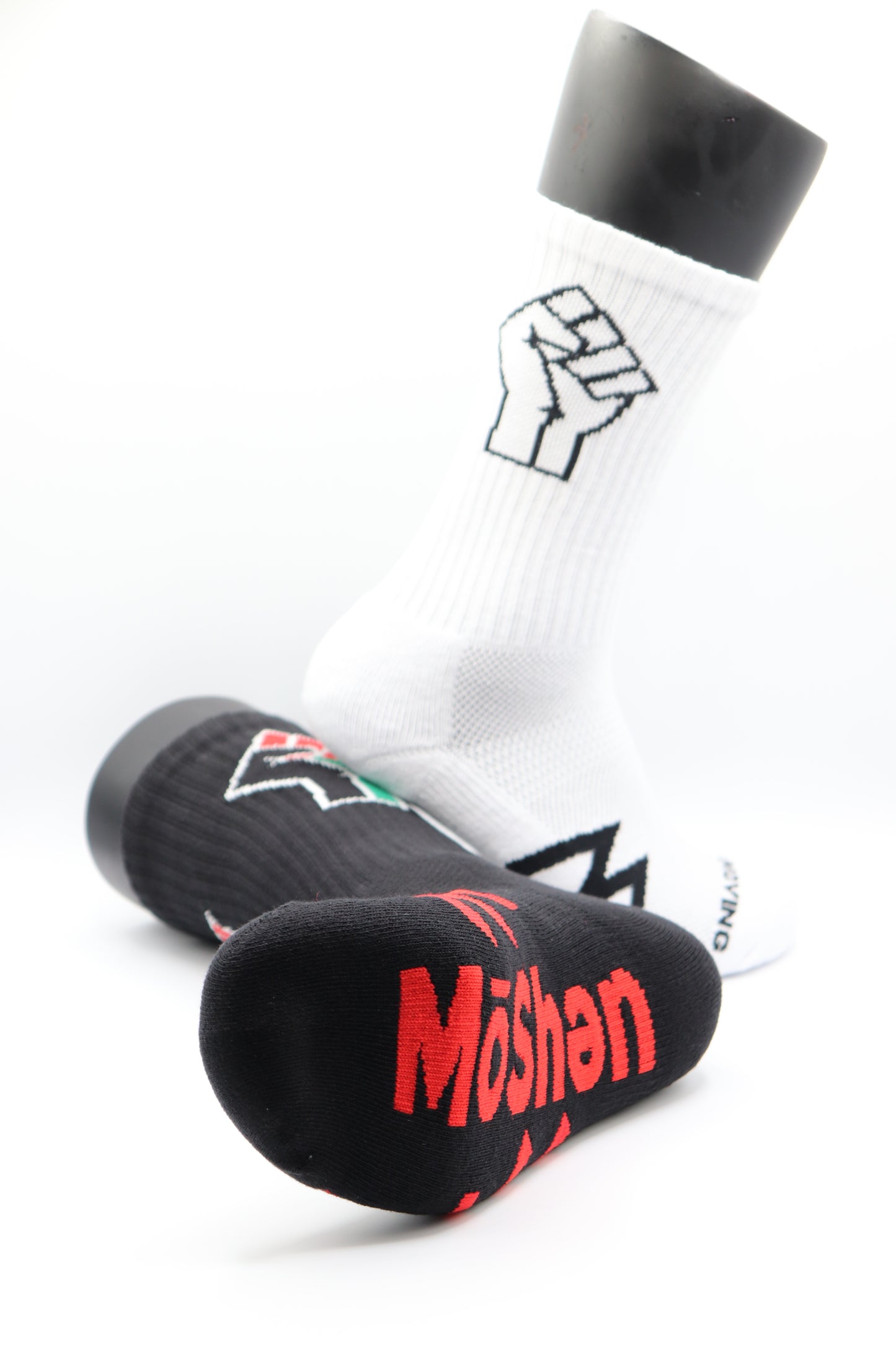 Moshen Performance Crew Socks
(White/Black)